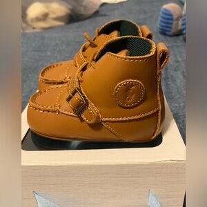 NEW - Baby Boy Polo Ralph Lauren Tan Ranger Hi Boot -Size 4